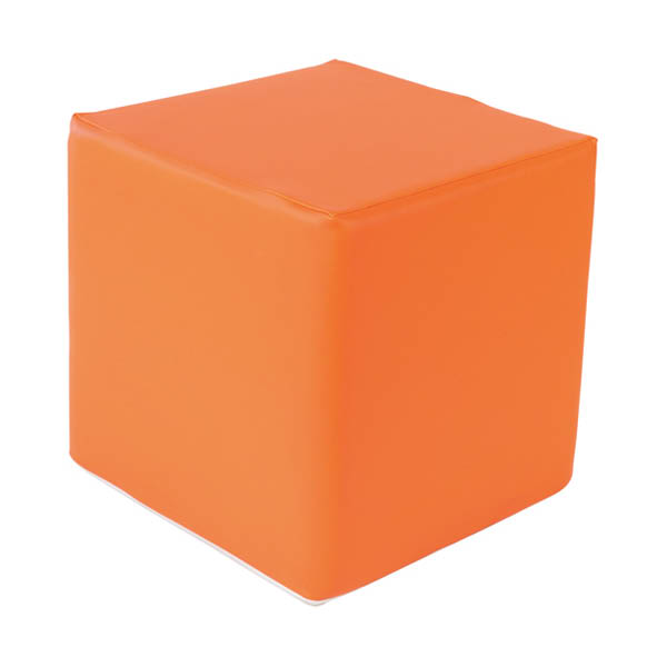 Pouf kube orange