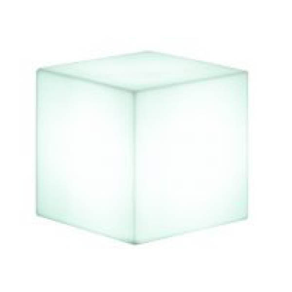 Pouf soft cube blanc
