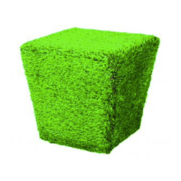 Pouf grass vert