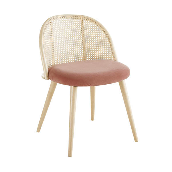 Chaise louisette rose