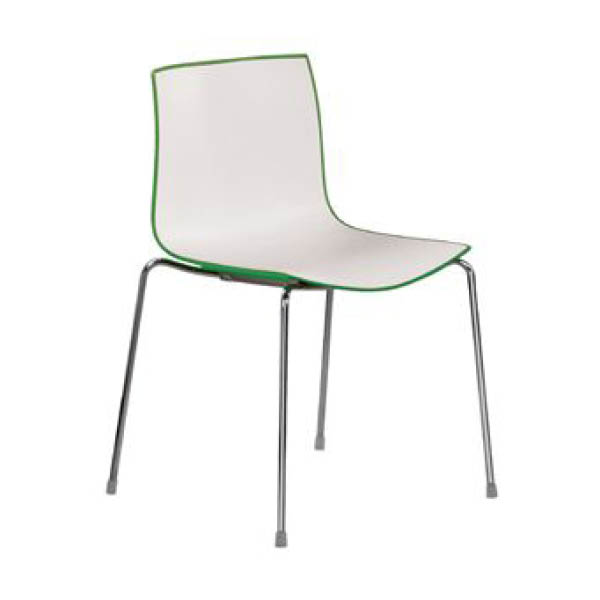 Chaise catifa blanc / vert