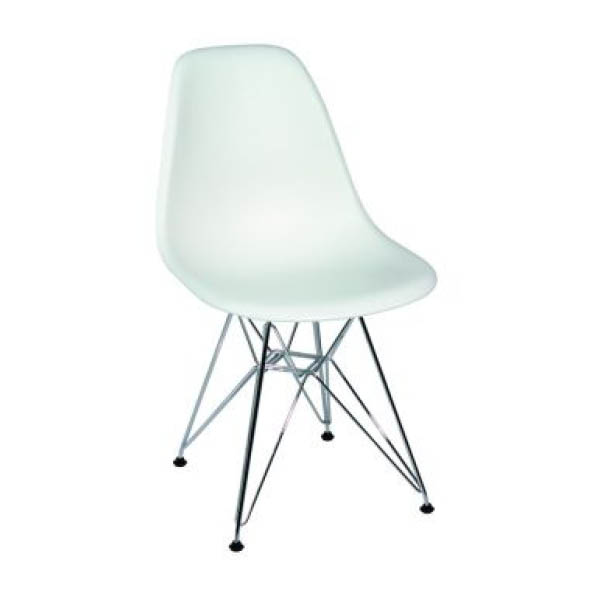 Chaise plastic sidechair (dsw) blanc