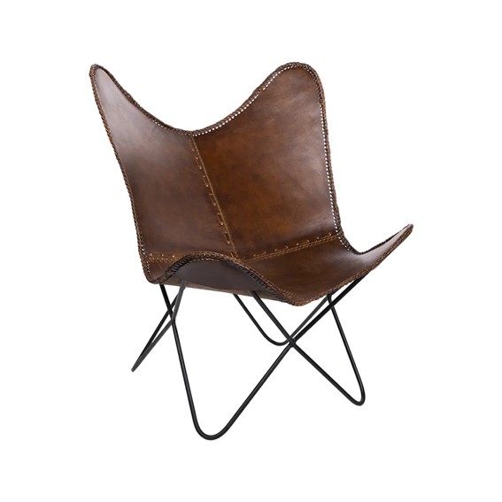 Fauteuil Papillon Cuir