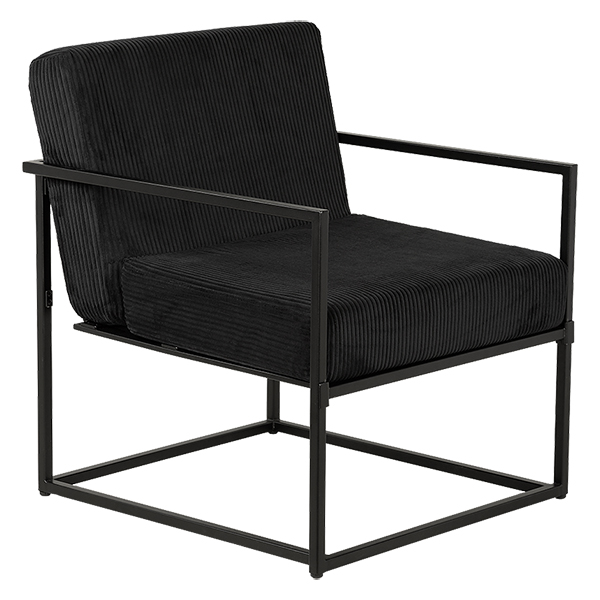 Fauteuil Paulo noir