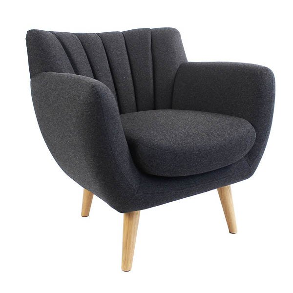 Fauteuil soft anthracite 1 place