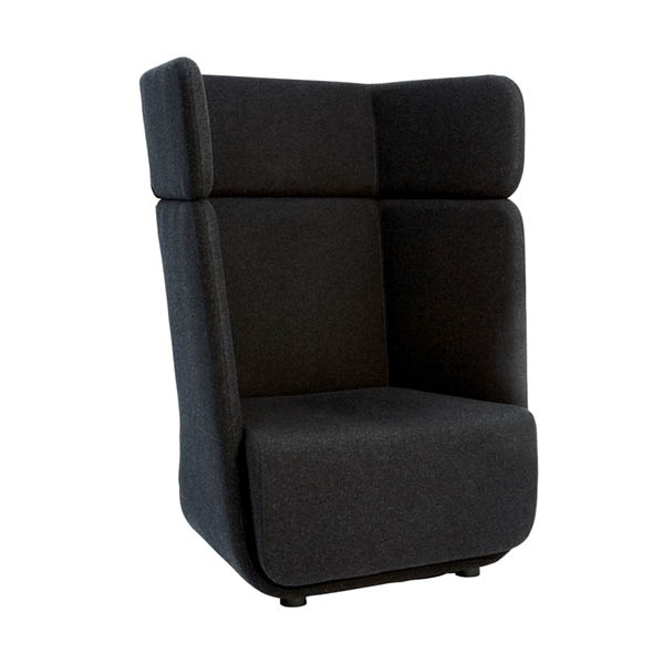 Fauteuil basket anthracite 1 place