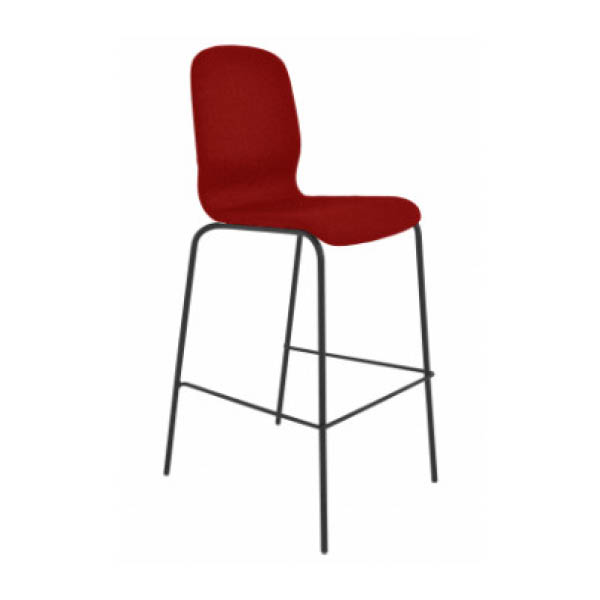 Tabouret glamour rouge