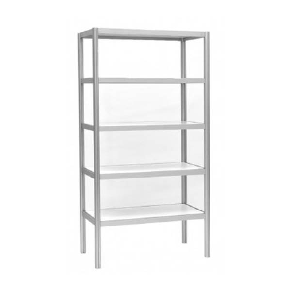 Étagère modulaire bloc 5 étagères gris