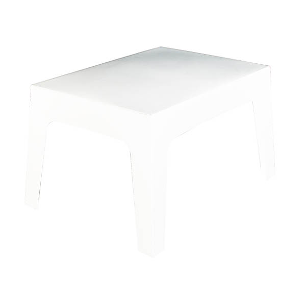 Table sunny h43 - 50x70 plateau blanc