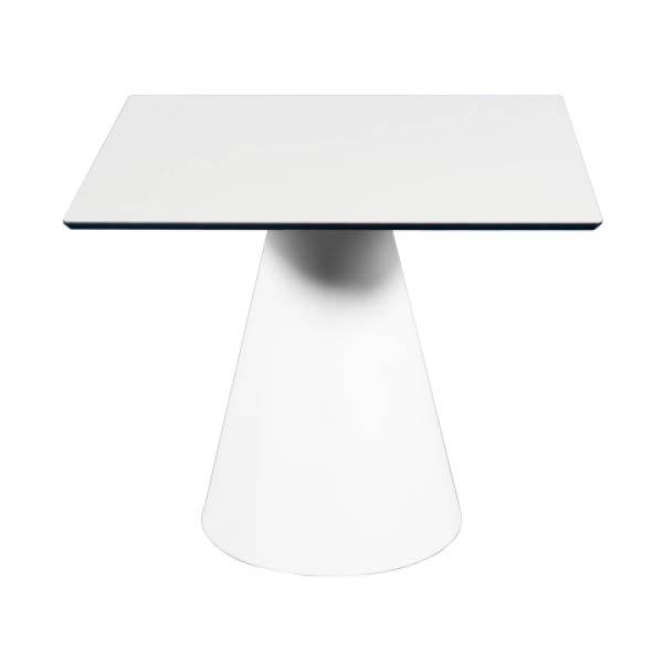 Table palermo 40 - 60x60 plateau blanc