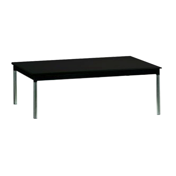 Table medola  h40 pieds chrome - 100x60 plateau noir