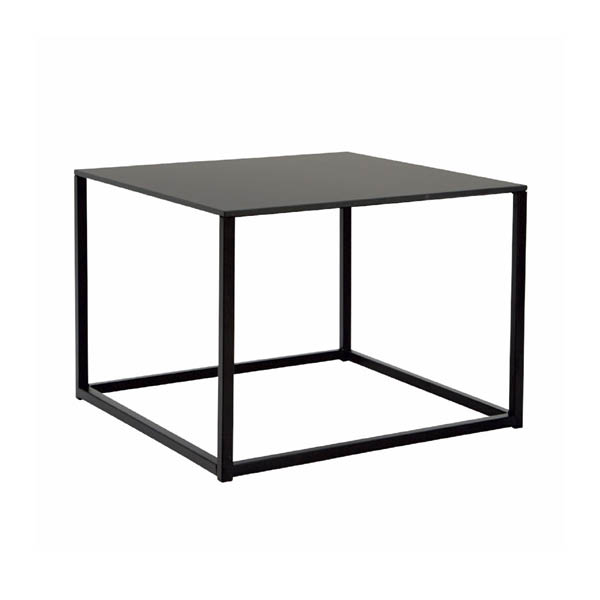 Table basse code - 60x60 plateau noir