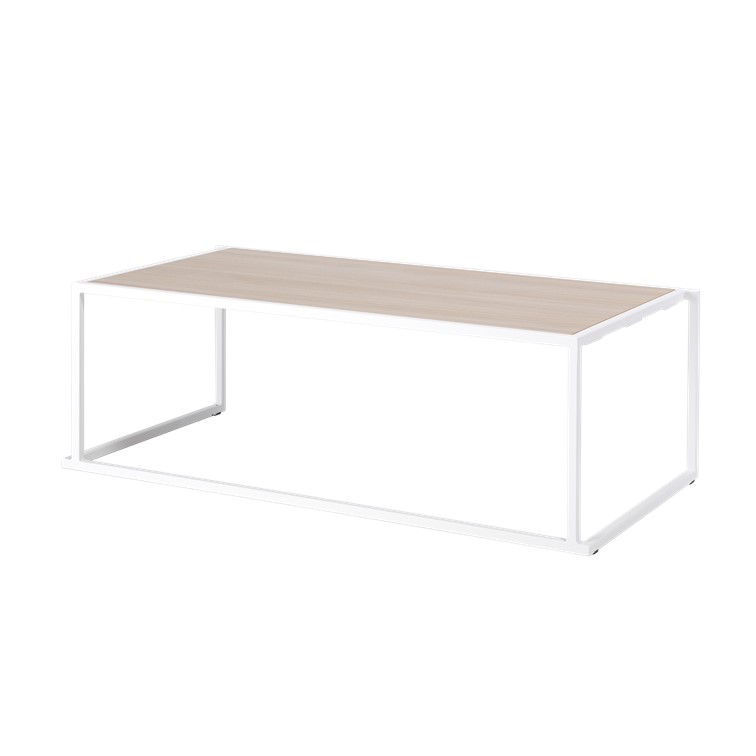 Table Quadrum 40 blanc - 120x60 chêne