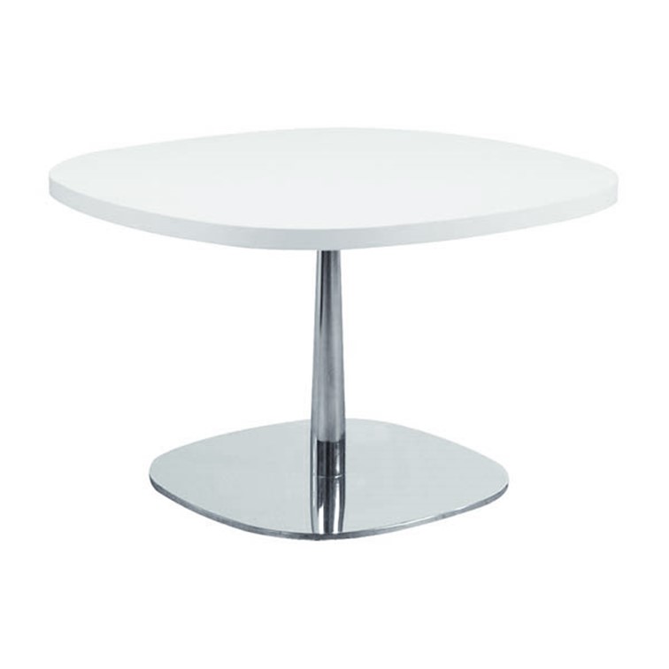 Table twin 40 chrome - 70x70 blanc