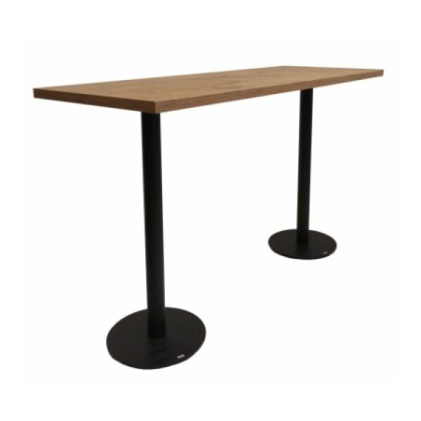Table osaka  h110 pied noir - 180x70 plateau bois