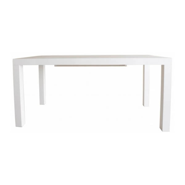 Table soho  h90 - 180x80 plateau blanc
