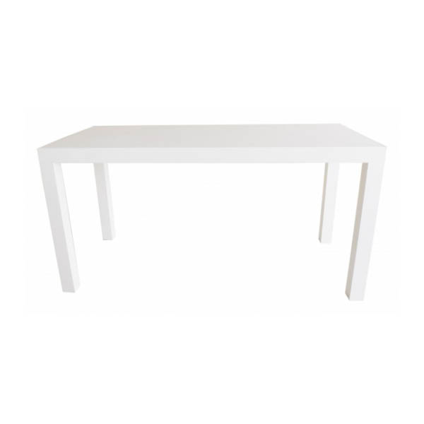 Table soho  h90 - 220x80 plateau blanc