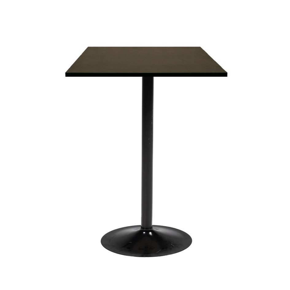 Table trévise 110 noire - 80x80 plateau noir