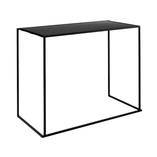 Table quadrum 110 noir - 120x60 plateau noir