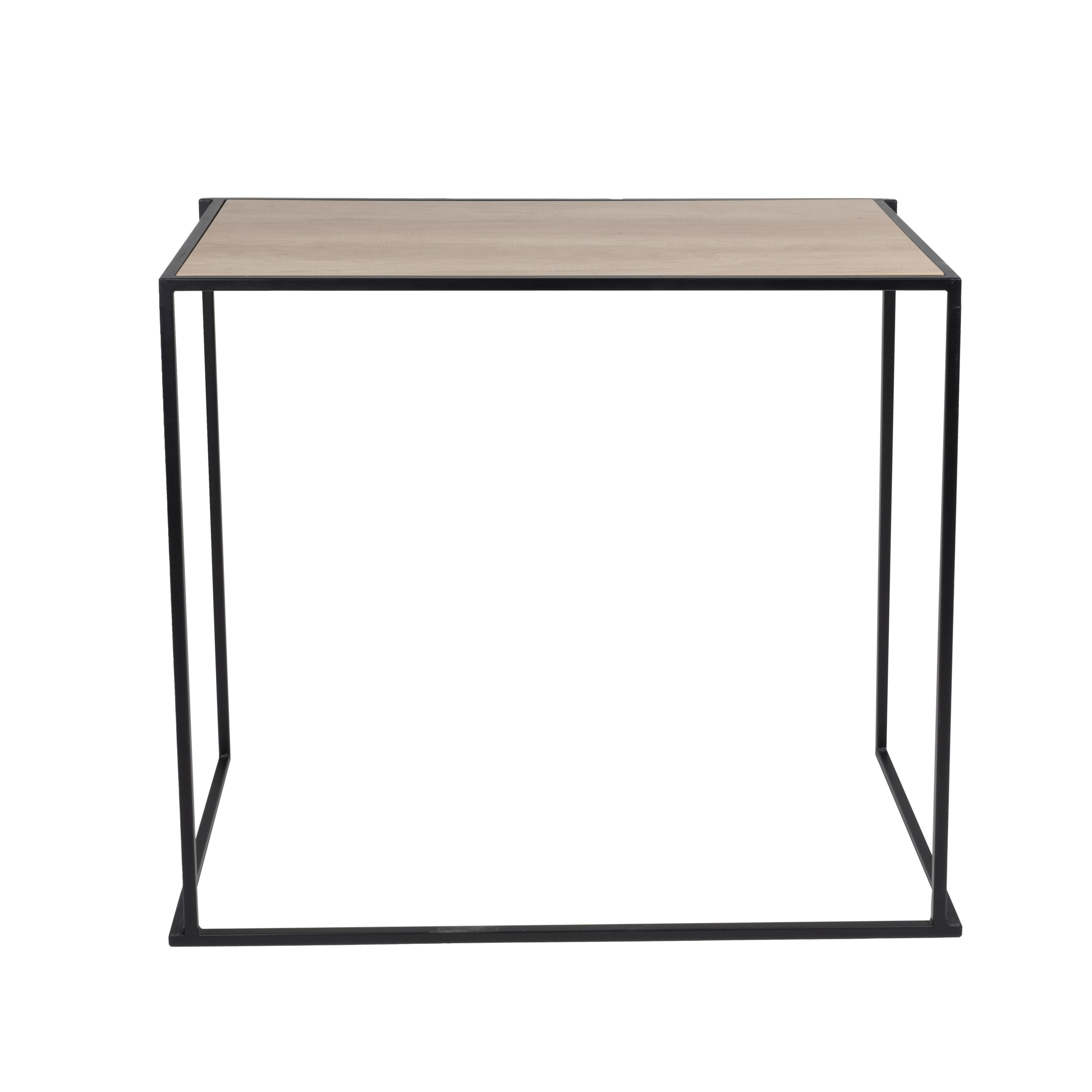 Table quadrum 110 noir - 120x60 plateau bois