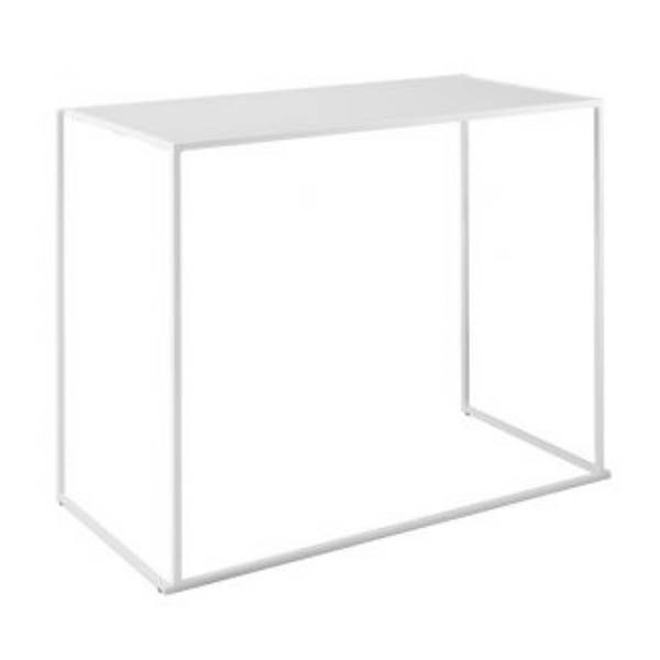 Table quadrum 110 blanc - 140x70 plateau blanc