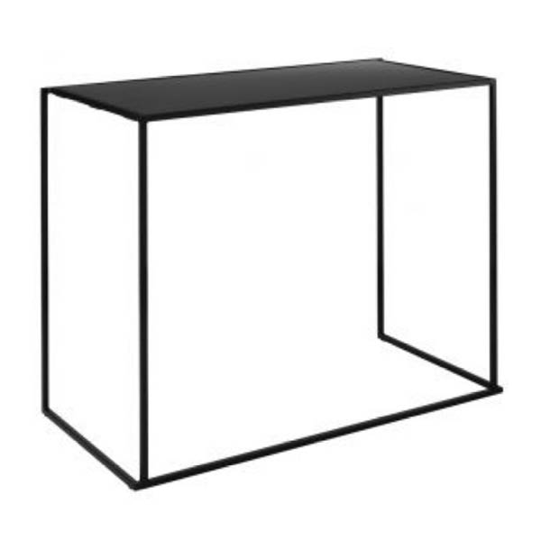 Table quadrum 110 noir - 140x70 plateau noir