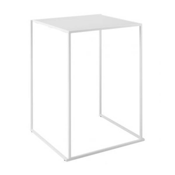 Table quadrum 110 blanc - 80x80 plateau blanc
