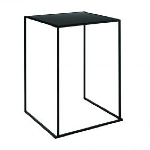 Table quadrum 110 noir - 80x80 plateau noir