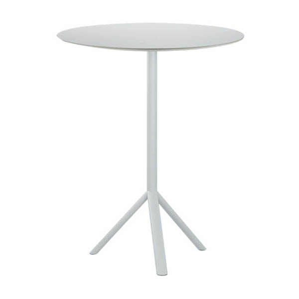 Table Miura 110 - ø80 plateau blanc
