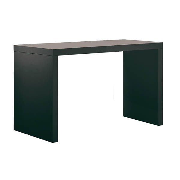 Table levante  h110 pieds bois noir - 200x80 plateau noir