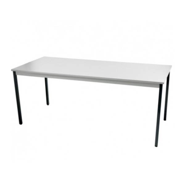 Table palma h75 pieds métal - 180x80 plateau gris