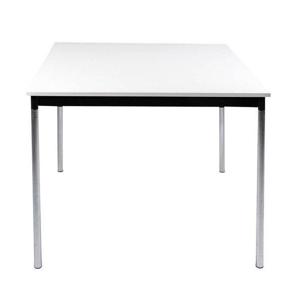 Table medola 70 - 100x100 plateau blanc