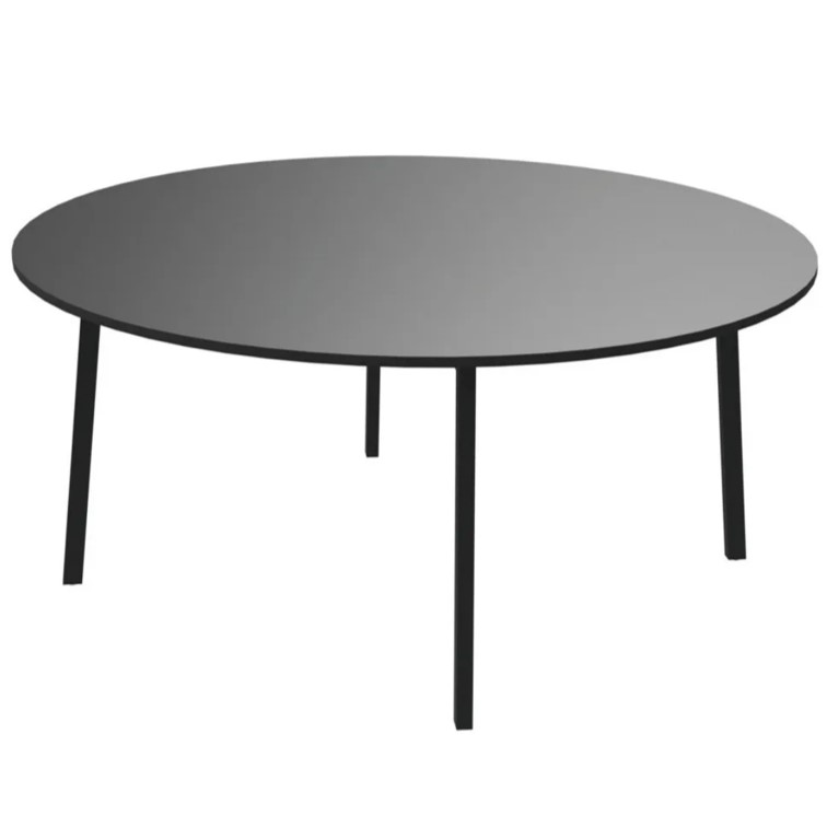 Table Fast noire Ø150
